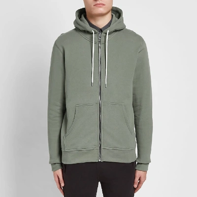 Shop John Elliott Flash 2 Full Zip Hoody In Green