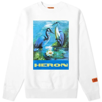 Shop Heron Preston Heron Crew Sweat In White