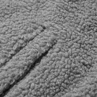 Shop Polo Ralph Lauren Sherpa Zip Up Fleece In Grey