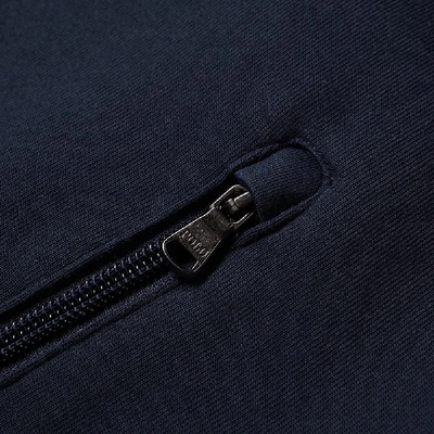 Shop Polo Ralph Lauren Funnel Neck Tech Fleece Zip Sweat In Blue