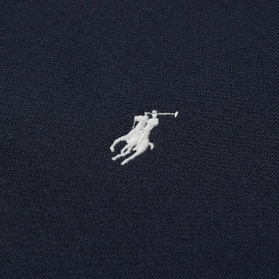 Shop Polo Ralph Lauren Funnel Neck Tech Fleece Zip Sweat In Blue