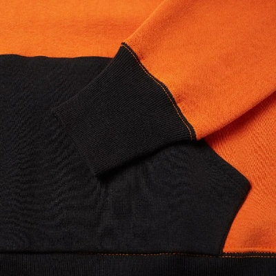 Shop The Real Mccoys The Real Mccoy's Two-tone Hoody In Orange