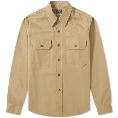 Shop The Real Mccoys The Real Mccoy's M-38 Shirt In Neutrals