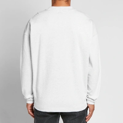 Shop Alexander Wang Long Sleeve Chynatown Tee In Grey