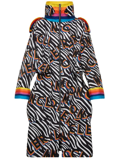 Shop Moncler Genius Ava Coat In Multicolor