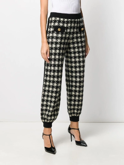 Shop Gucci Silk Trousers In White