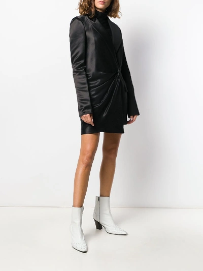 Shop Off-white Jacket Dress In Black