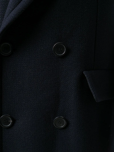 Shop Ami Alexandre Mattiussi Long Lined Coat In Blue