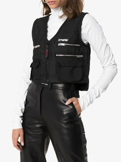 Shop Heron Preston Multipockets Vest