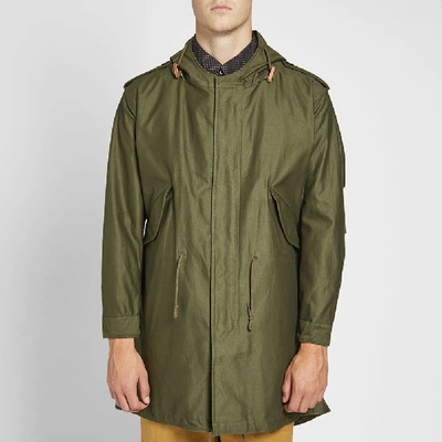 Shop The Real Mccoys The Real Mccoy's M-1951 Parka In Green