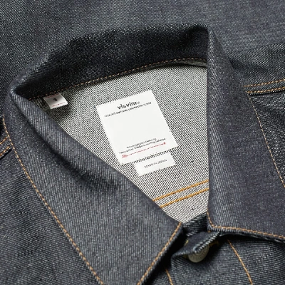 Shop Visvim 101 Unwashed Jacket In Blue