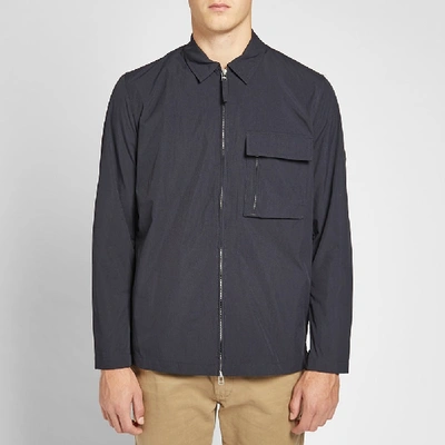 Shop Norse Projects Jens Dry Zip Jacket In Blue