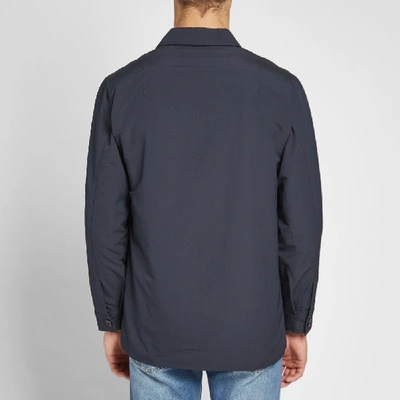 Shop Norse Projects Kyle Pocket Overshirt In Blue