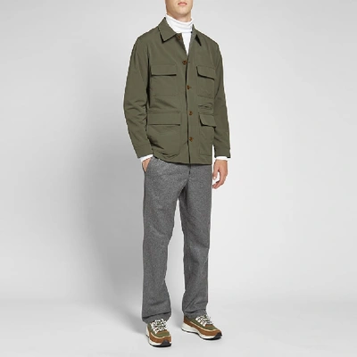 Shop Norse Projects Kyle Travel Overshirt In Green