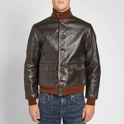 Shop The Real Mccoys The Real Mccoy's Type A-1 Flight Jacket In Black