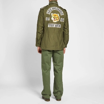 Shop The Real Mccoys The Real Mccoy's M-65 Junction City Field Jacket In Green