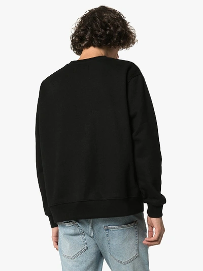 Shop 424 I Love La Cotton Sweatshirt In Black