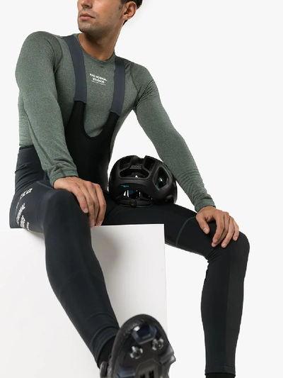 Pas Normal Studios - Control Mélange Polartec Power Wool Cycling Base Layer  - Green Pas Normal Studios