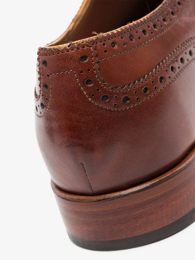 Shop Grenson Dylan Leather Brogues In Brown