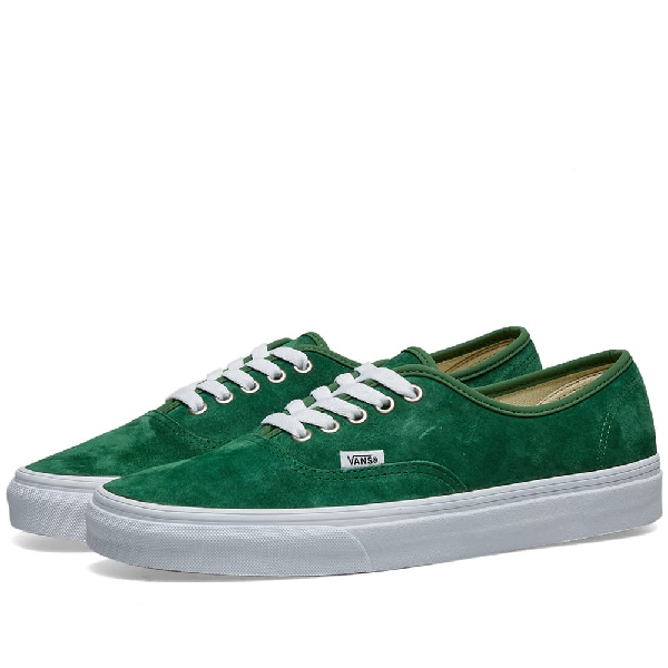 Vans Authentic Pig Suede In Green | ModeSens