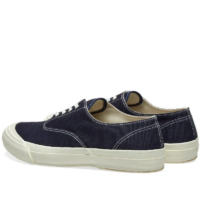 Shop The Real Mccoys The Real Mccoy's U.s.n. Canvas Deck Shoe In Blue