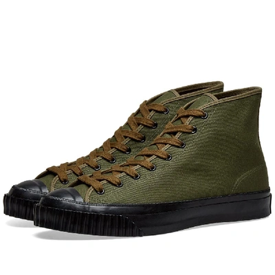 Shop The Real Mccoys The Real Mccoy's Military Canvas Training Shoe In Green