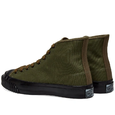 Shop The Real Mccoys The Real Mccoy's Military Canvas Training Shoe In Green
