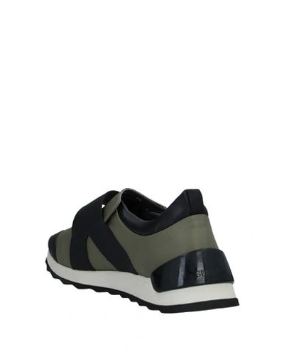 Shop Alberto Guardiani Sneakers In Military Green