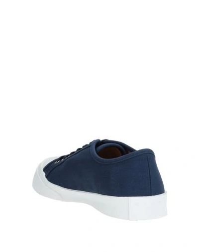 Shop Marni Sneakers In Dark Blue