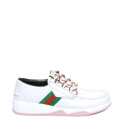 Shop Gucci Web Low In White