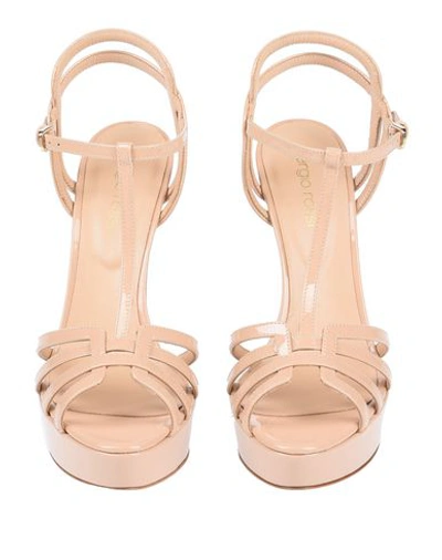 Sergio Rossi Sandals In Beige