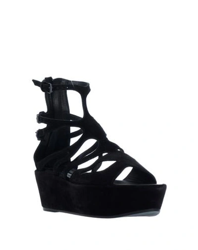 Shop Ann Demeulemeester Sandals In Black