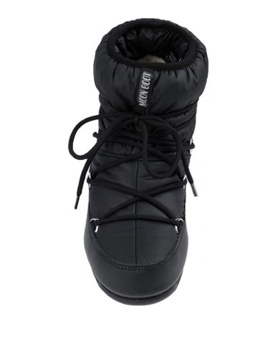 Moon Boot Shell And Faux Leather Snow Boots In Black | ModeSens