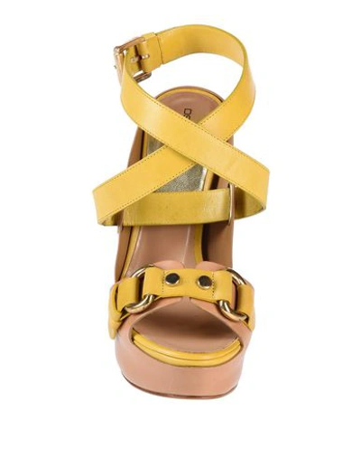 Shop Dsquared2 Sandals In Yellow