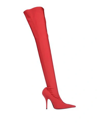 Shop Balenciaga Boots In Red