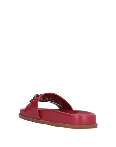 Shop Valentino Garavani Woman Sandals Red Size 6.5 Soft Leather