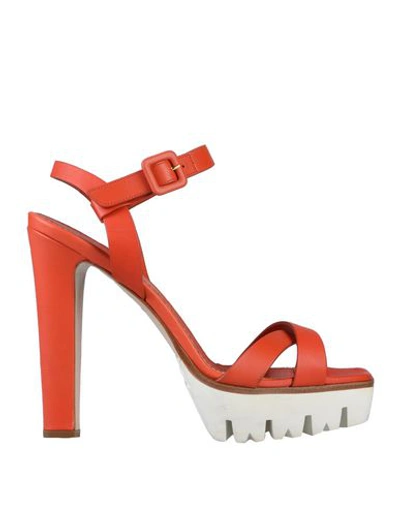 Shop Le Silla Sandals In Red