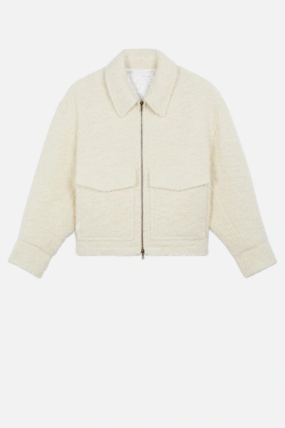 Shop Ami Alexandre Mattiussi Zipped Jacket In White