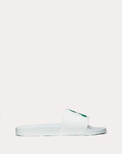 Shop Valentino Garavani Uomo  Garavani Undercover Slide Sandal In White