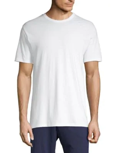 Shop Michael Kors Men's Short-sleeve Cotton Tee In White