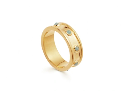 Shop Missoma Amazonite Gold Calima Ring