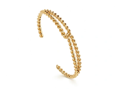 Shop Missoma Twine Cuff Bracelet In Gold