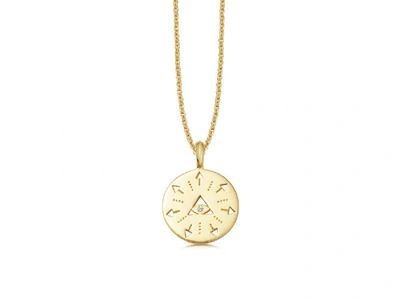 Shop Missoma Gold Evil Eye Amulet Necklace