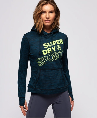 Shop Superdry Core Graphic Hoodie In Green