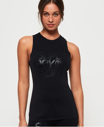 Shop Superdry Women's Performance Compression Vest Top Black
