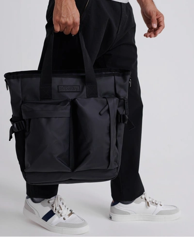 Superdry Commuter Tarp Tote Bag In Black | ModeSens