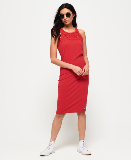 red superdry dress