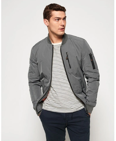 Superdry Sdr Wax Flight Bomber In Light Grey | ModeSens