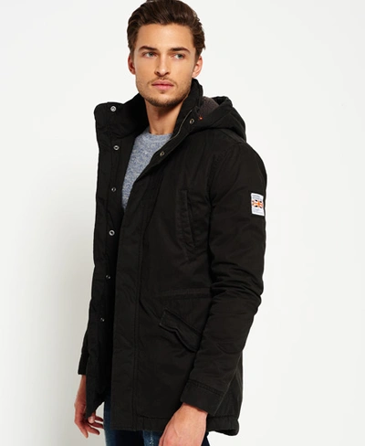 Superdry Rookie Military Parka Jacket In Black | ModeSens