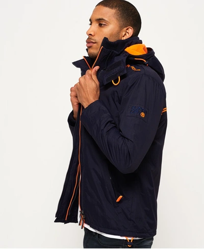 Superdry Pop Zip Hooded Arctic Sd-windcheater Jacket In Navy | ModeSens